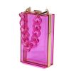 acrylic pink handbags stated chic women's boutique