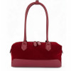 alaia designer inspired burgundy handbag